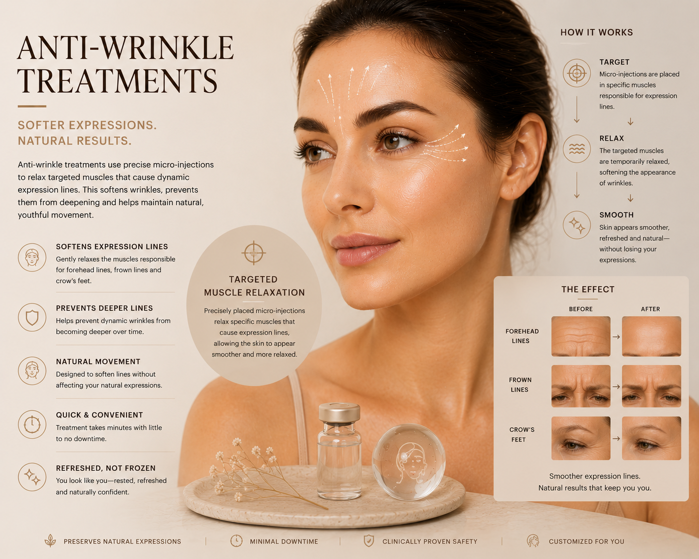 Lines and wrinkles treatment